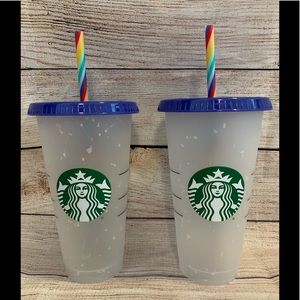 Starbucks, Set of 2 NEW Confetti cups